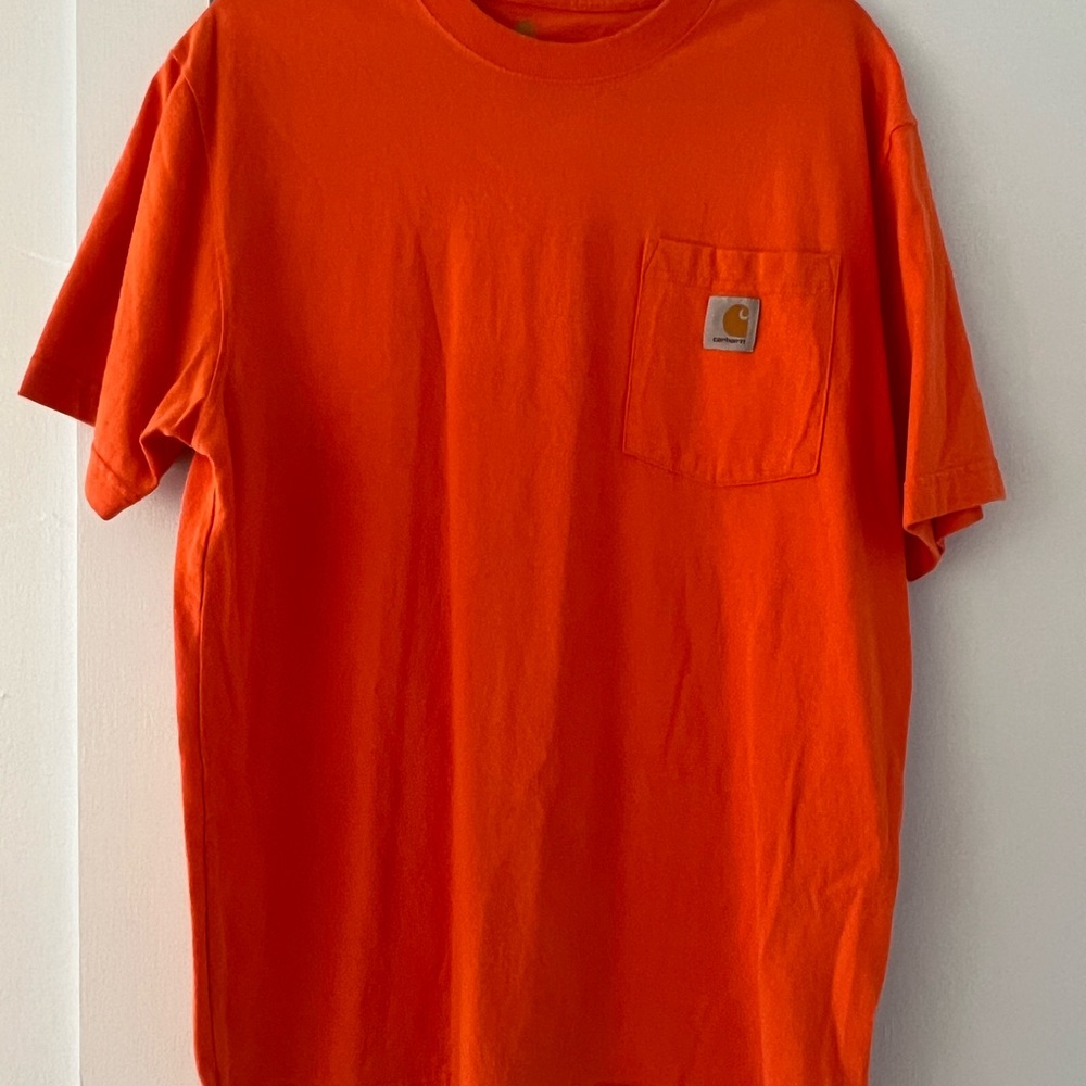 Carhartt Men's Orange Pocket T-Shirt